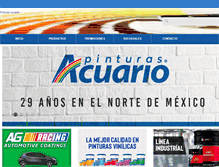 Tablet Screenshot of pintacuario.com.mx
